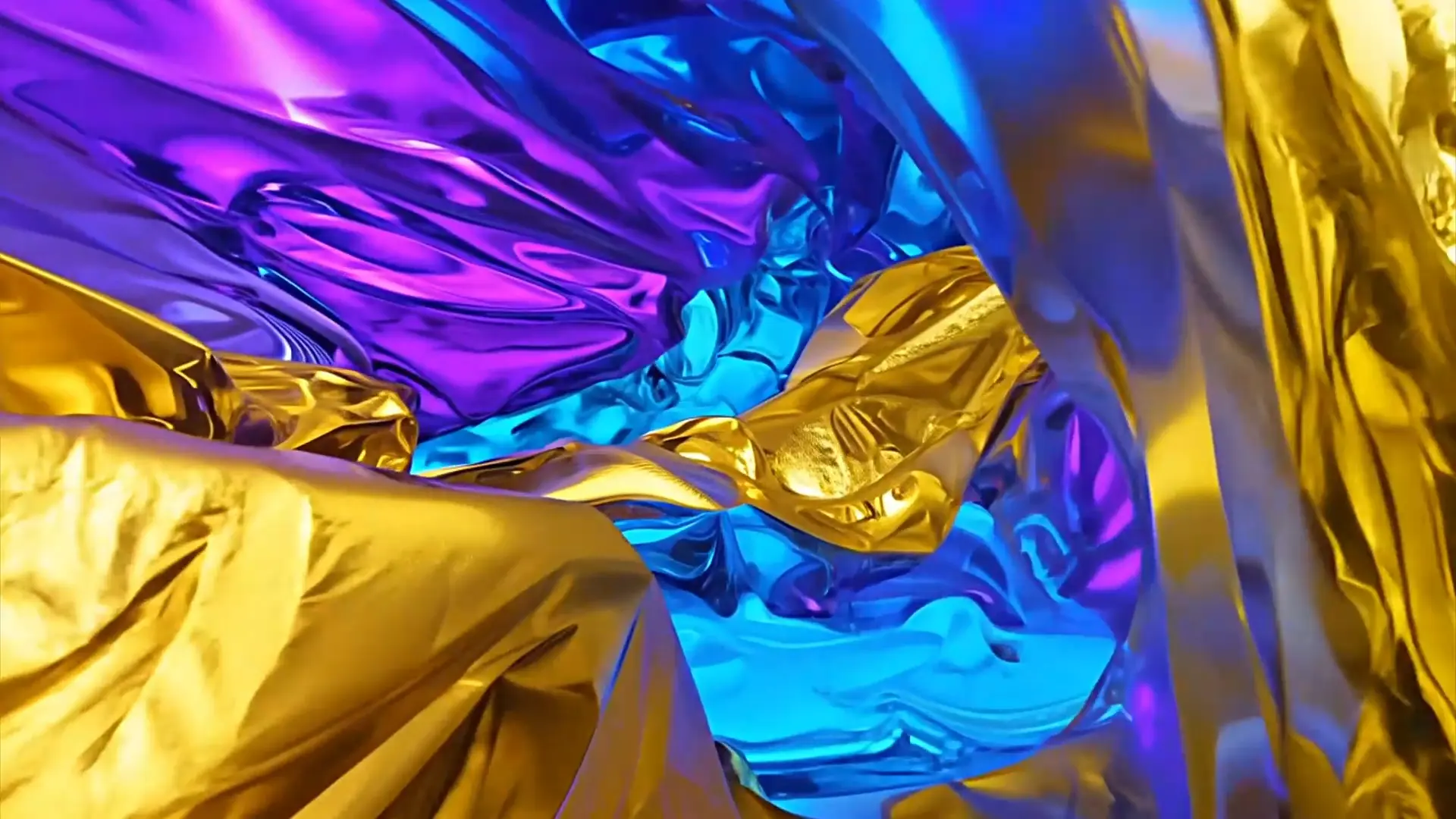 Luxurious Gold and Jewel Tones Fabric Stock Video Background